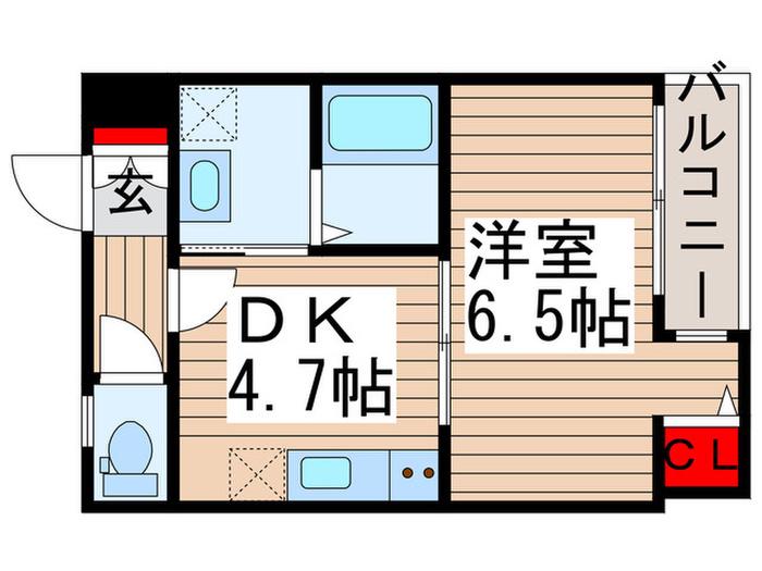 SOJレジデンス(1DK/1階)の間取り写真