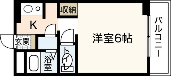 D-RESOOT(1K/3階)の間取り写真