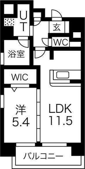 アグレアーブル(1LDK/7階)の間取り写真