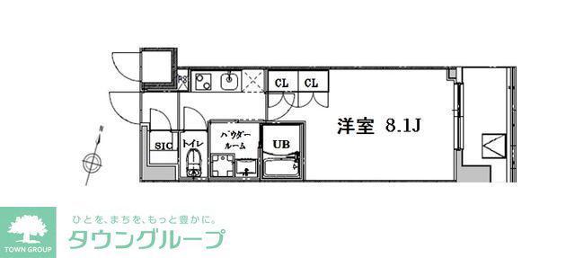 ブレスト大宮(1K/3階)の間取り写真