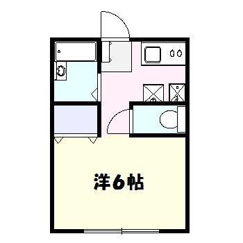 グリーンハウス野沢(1K/1階)の間取り写真
