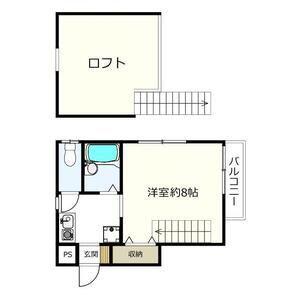 I・S COURT(1K/6階)の間取り写真