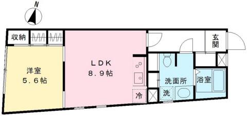LA PERLA ASAGAYA(1LDK/3階)の間取り写真