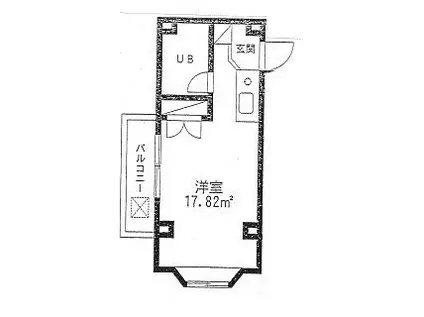 第2砂川ロイヤルハイツ(ワンルーム/3階)の間取り写真