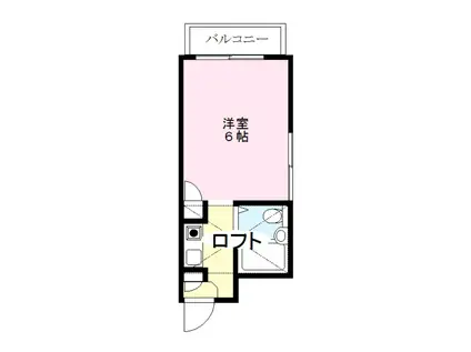 コアクレスト南橋本(ワンルーム/4階)の間取り写真