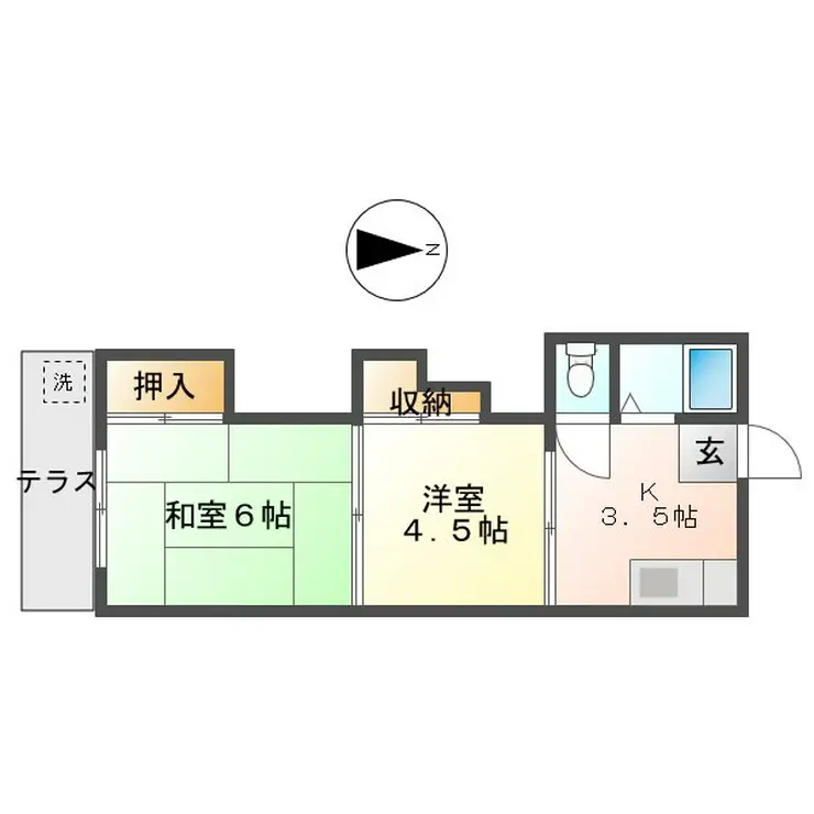 田口ホーム 1階階 間取り