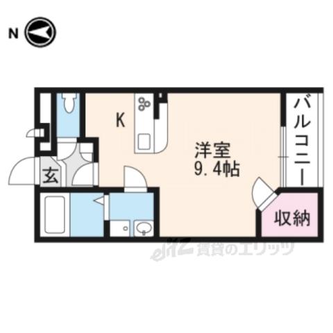 レオネクストエクレール北今市(1K/3階)の間取り写真