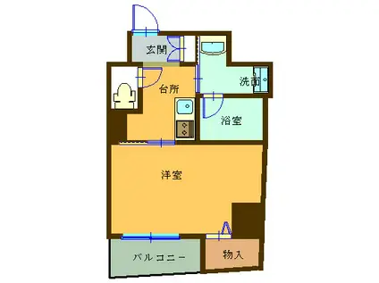 グランメゾン三宿矢野(1K/5階)の間取り写真
