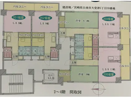 ISLAND SEA(1LDK/4階)の間取り写真