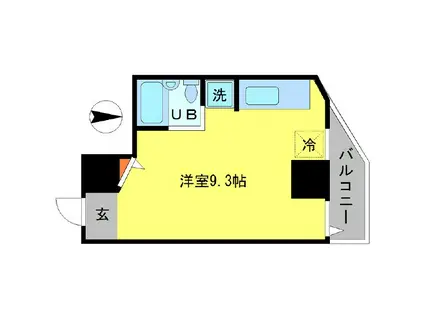 是空 JYUSO(ワンルーム/3階)の間取り写真