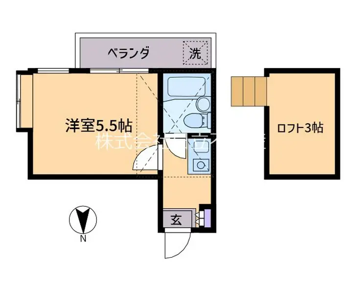 レオパレス大原 2階階 間取り