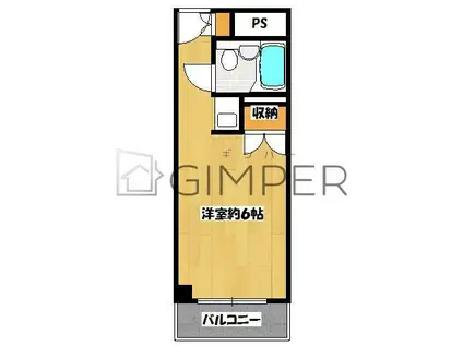 ライオンズマンション歌舞伎町(ワンルーム/2階)の間取り写真