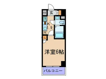 コンフォリア春日富坂(1K/6階)の間取り写真
