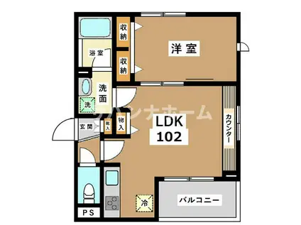 GRACE IKEJIRI(1LDK/1階)の間取り写真