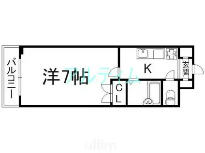 早川マンション(1K/5階)の間取り写真