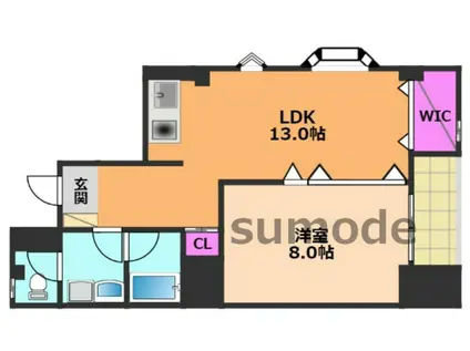 シティハウスリッチモンド(1LDK/3階)の間取り写真