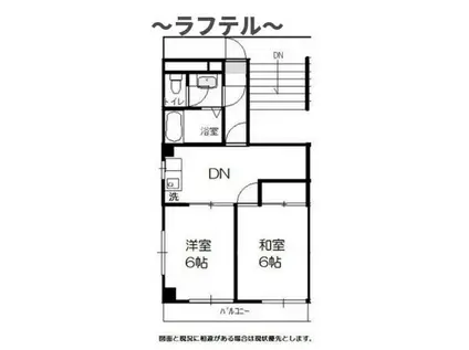 SEビル(2DK/3階)の間取り写真