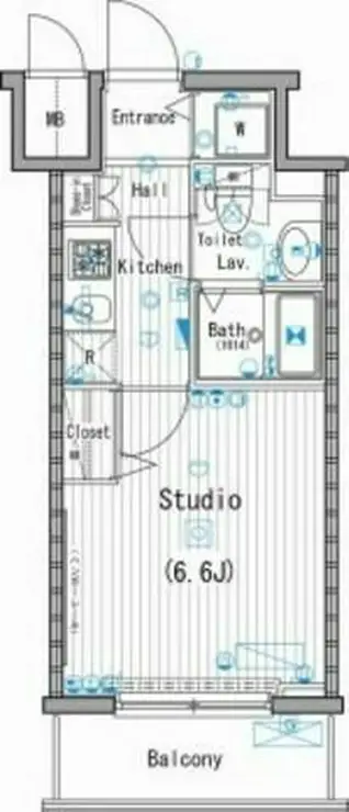 ガーラ・ステーション横濱桜木町 4階階 間取り