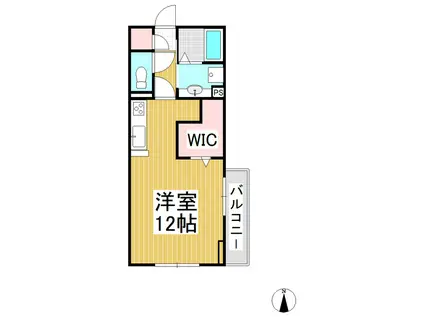 グランテラス上郷(ワンルーム/3階)の間取り写真