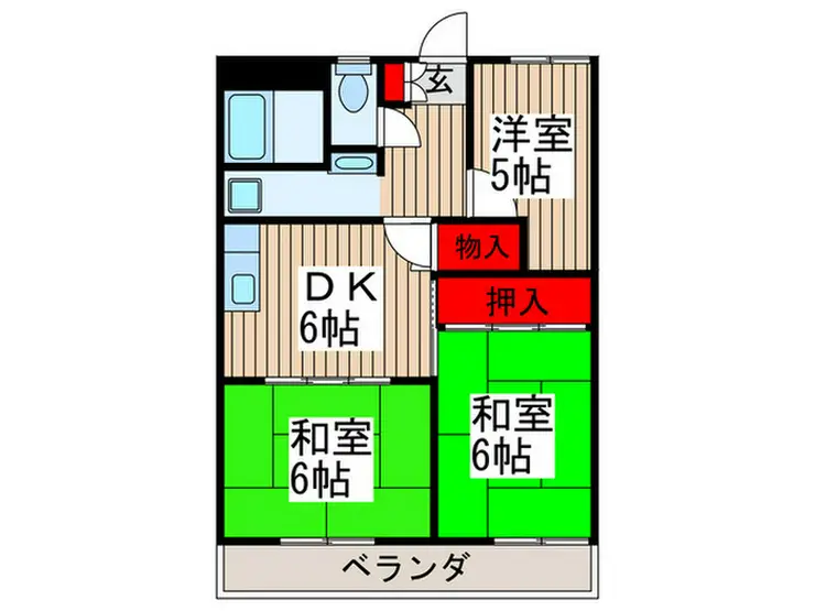 東和ロイヤルハイツ 5階階 間取り