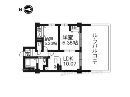 コンフォレスト三条(2LDK/4階)の間取り写真