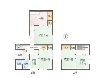 田原二丁目(5DK/1階)の間取り写真