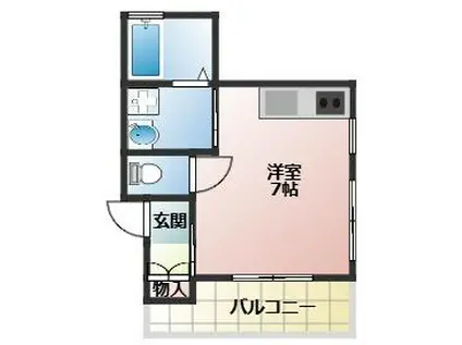 プレミアムソレイユ藤江駅前(1K/1階)の間取り写真