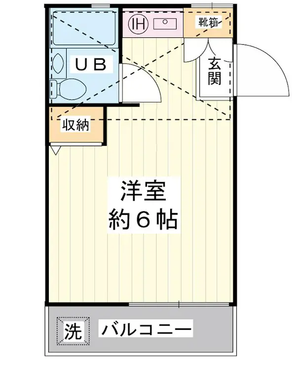 ローズアパートD棟 2階階 間取り