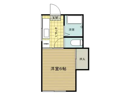FC秦野南矢名コーポ(1K/2階)の間取り写真