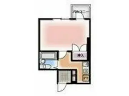 インベストメント忠生(1K/3階)の間取り写真