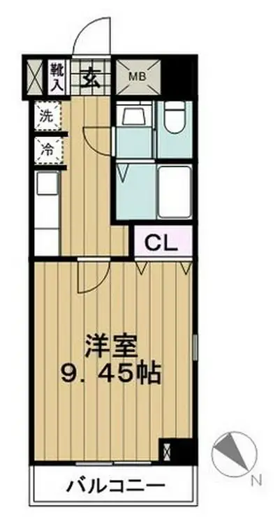 D-RoomStay洗足 6階階 間取り
