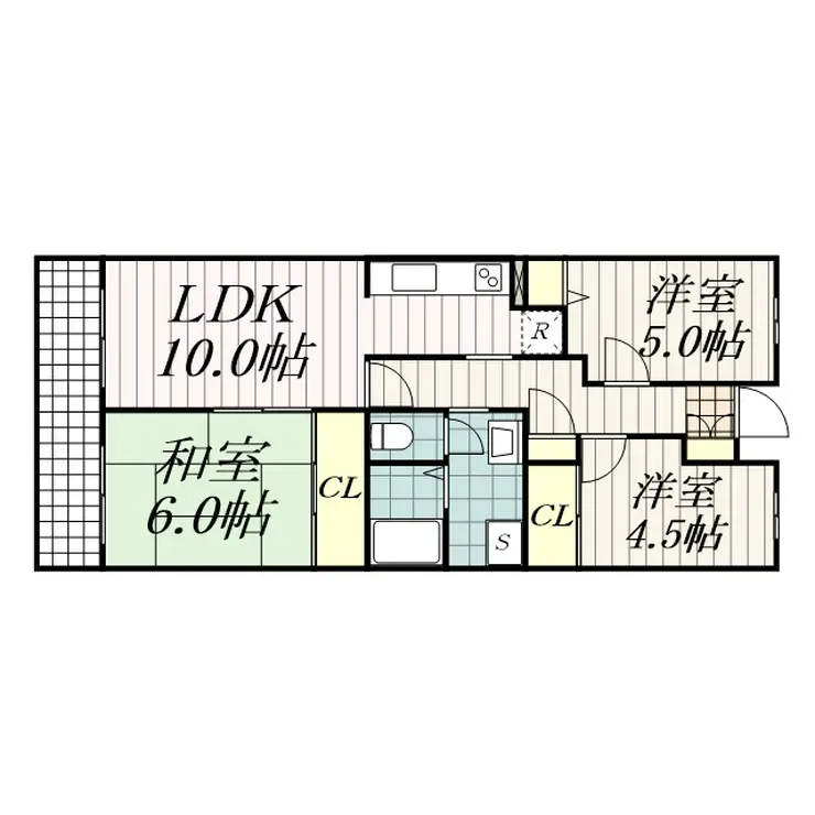 アンリベール2 5階階 間取り
