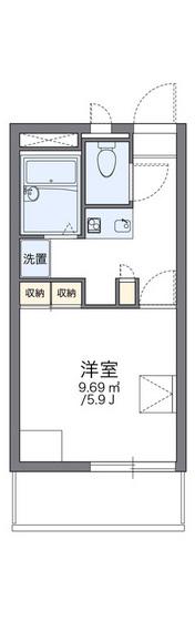 レオパレスコスモス(1K/1階)の間取り写真