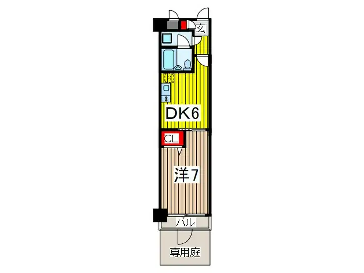 ライオンズシティ蕨 1階階 間取り