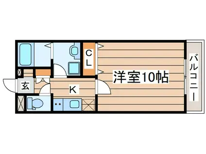 ドミトーレ6-4(1K/1階)の間取り写真