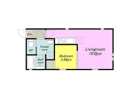 GREAT JOURNEY(1LDK/4階)の間取り写真