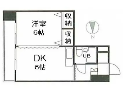 メゾン・ド・ヴェルティ(1DK/1階)の間取り写真