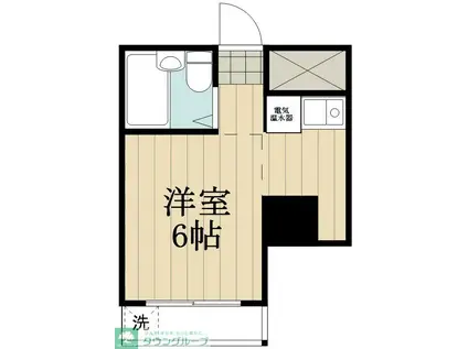 パークサイド秋池(ワンルーム/3階)の間取り写真