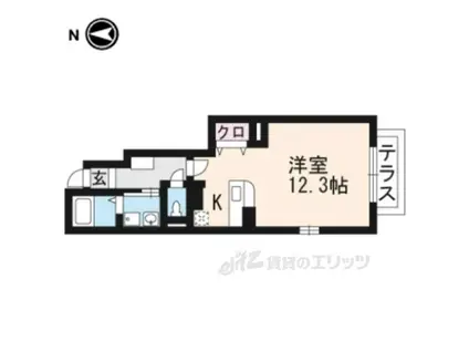 トール・ハーヴェスト2(ワンルーム/1階)の間取り写真