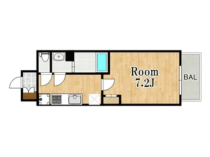 フレシール昭和通(1K/11階)の間取り写真