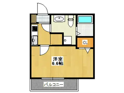 ルミナス永山(1K/1階)の間取り写真