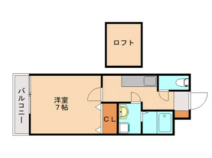 マイカフィールドI(1K/1階)の間取り写真