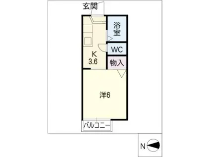 MEISONSHIONO(1K/2階)の間取り写真