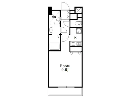 ステージファースト中野駅前(ワンルーム/7階)の間取り写真