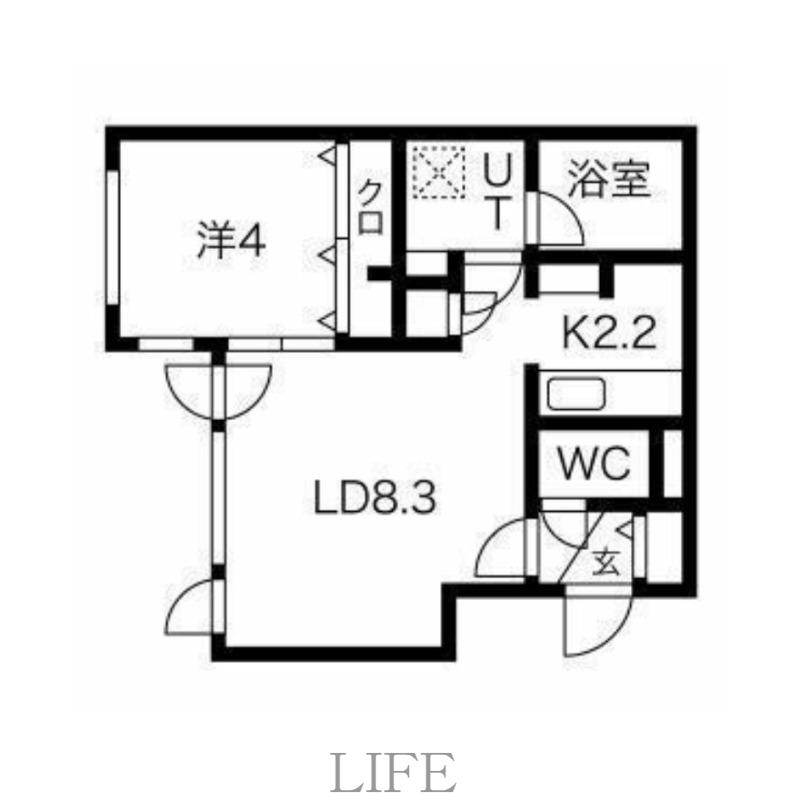 PROGRESSO(1LDK/4階)の間取り写真