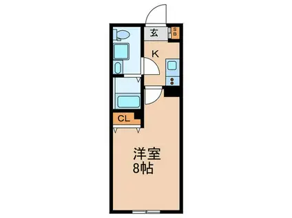 ATTIRANT下落合(1K/3階)の間取り写真