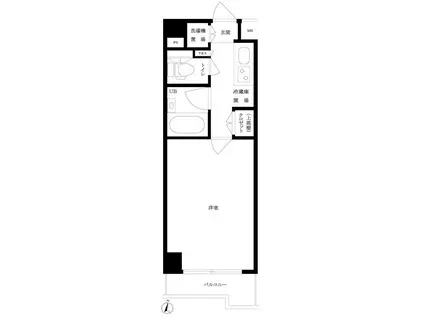 -ルーブル豊島千川-(1K/5階)の間取り写真