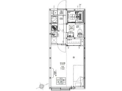 フォレストコート飯能(1K/1階)の間取り写真