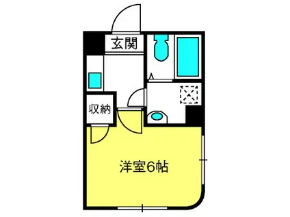 ミネルヴァ(1K/3階)の間取り写真