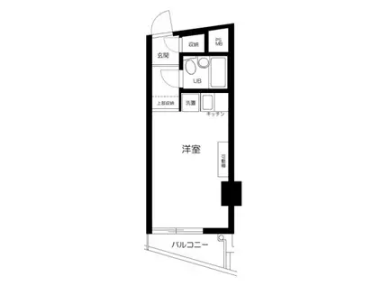 セザール代々木公園(ワンルーム/2階)の間取り写真